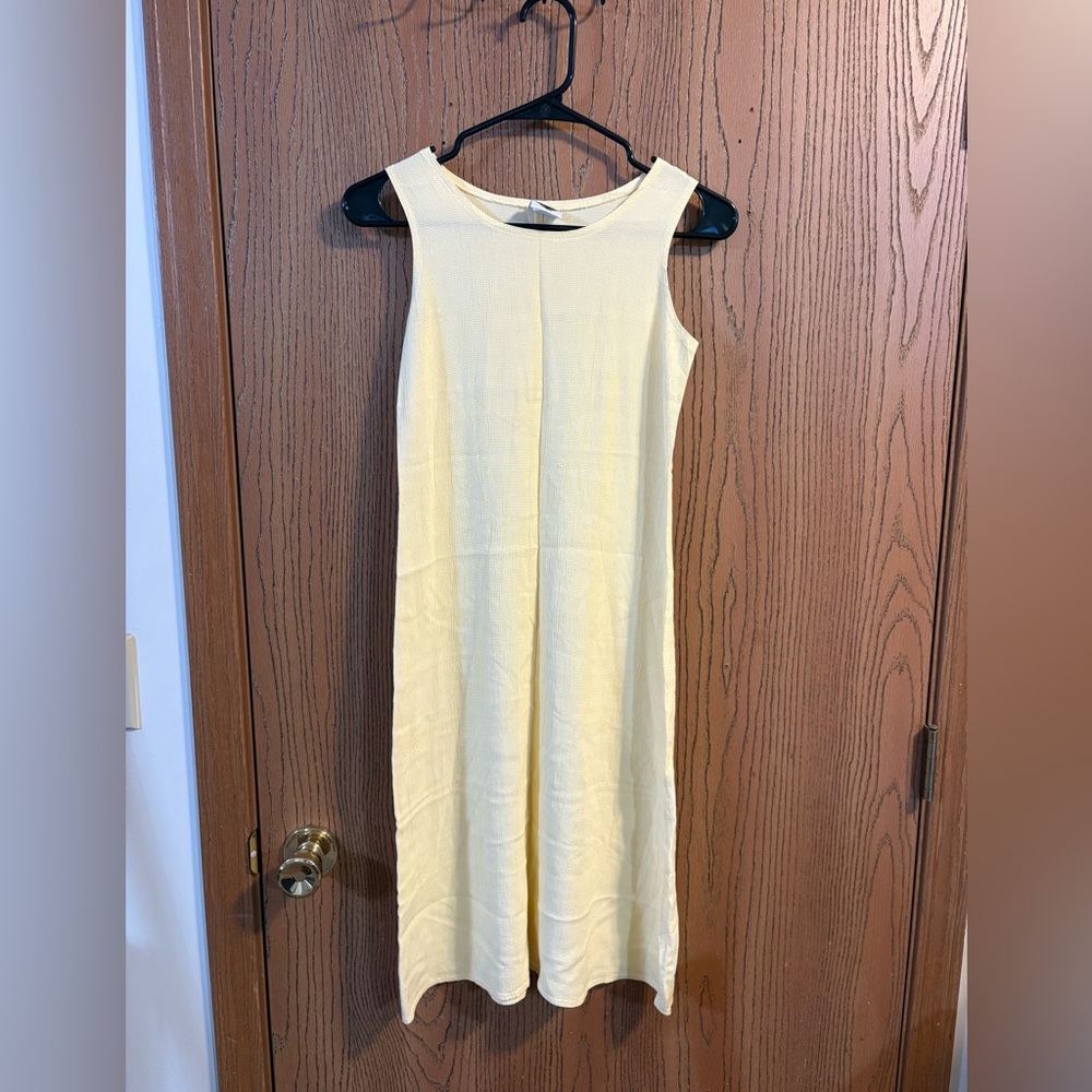 Vintage California Concepts Butter Yellow Summer Dress Made in the USA